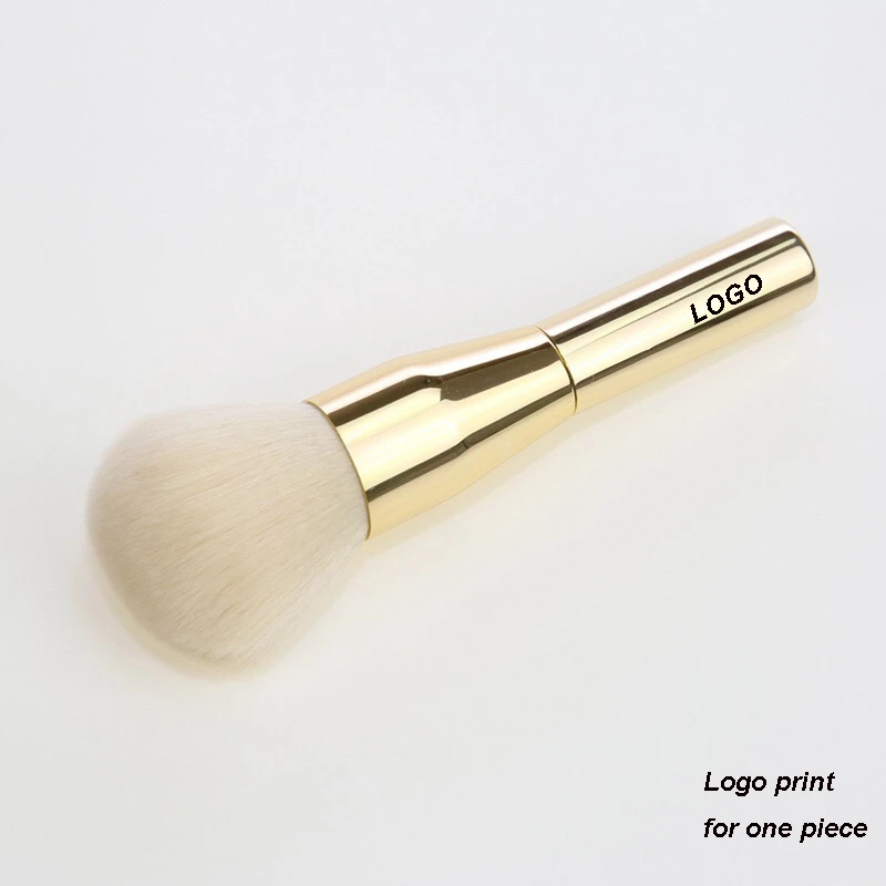 New Aluminum Bright Gold Handle Makeup Brush, Kabuki Brush Powder Brush