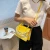 Import New arrival pearl handle gradient color stone pattern women hand bag pu leather ladies shoulder handbag 2022 purse from China