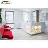New classy solid surface reception desk