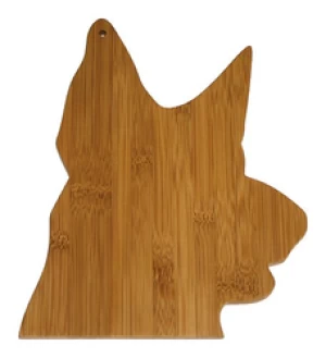 New Design Bamboo Wood Animal Dog Shape Butcher Block Cutting Chopping Board For Kitchen