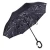 Import New design double sided custom printed logo reverse inverted upside down rian umbrella from China