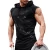 Import New design good quality bodybuilding suitable custom sports apparel gym sleeveless cotton hoodie from China