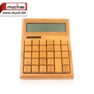New Eco-friendly high quality solar Environmental Bamboo Calculator