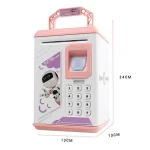 New Fingerprint Electronic ATM Password Money Box Cash Saving Box Coin Piggy Bank for Kids Gift
