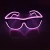 Import New Flashing Glasses EL Wire Glasses Glowing Party Supplies Lighting Novelty Gift Bright Light Festival Party Glow Sunglasses from China