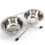 New High Quality Pet Dog Bowl 304 Stainless Steel Puppy Cat Feeding Drinking Double Bowls Pet Dog Feeder Water And Food Bowl