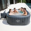 NEW Inflatable Hot Tub Pool Lay-Z SPA 4 Person Spas Bubbles With Cover