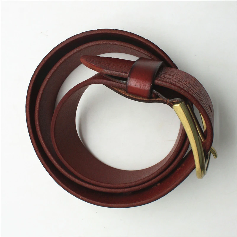 New men&#x27;s genuine leather belt