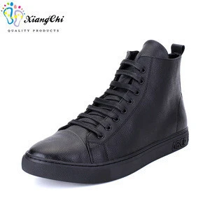 new model high ankle moccasin causal shoes men
