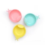 New Product Ideas Baby Feeding Silicone Suction Bowl Snails Shape Silicone Baby Bowl