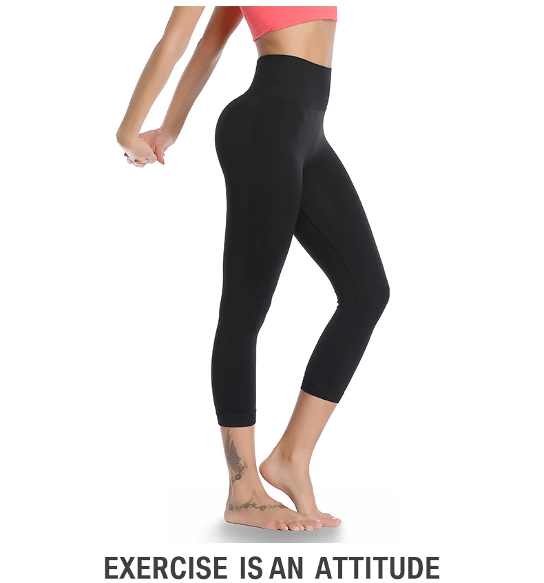 New sexy colorful fitness pants female quick-drying training sports yoga capri pants