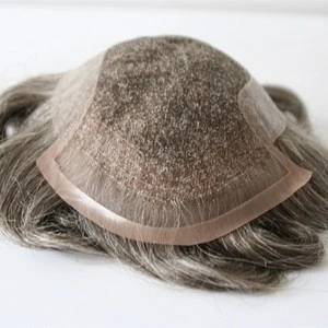New systems human hair mens toupee with Lace top and front