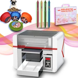 New UV printer A3 UV DTF printer for printing AB glue, varnish, stationery, swimming caps, pet products, mini UV inkjet printer