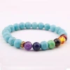 New Yoga 7 Chakra Healing Natural Stone Beads Bracelet For Ladies Accessories