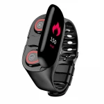 Newest Heart Rate Fitness Tracker Blood Pressure Monitor Smart Watch with dual Earphone M1 smart watch
