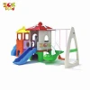 Newest small indoor toys plastic playhouse with slide