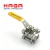 Import Non-retention Ptfe Seat 1/2 Inch 3 Piece Stainless Steel Ball Valve from China