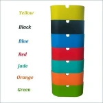 Non-stick Durable Soft Silicone Square Gifts Cigar Smokeless Ashtrays With Cover Cool Unique Design For Outdoor Boats Human Cars