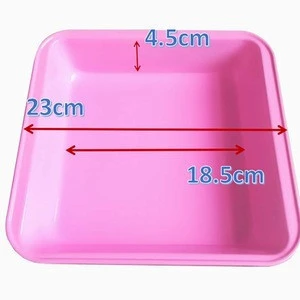 Non Stick Square Shape Metal Cake Pan with Silicone Coated Silicone Covered Baking Pan Oven Perforated Sheet Pan