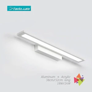 Nordic design aluminum Acrylic bedside wall mounted light bathroom mirror lamp