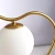 Import Nordic simple desk lamp bedroom bedside table lamp creative post-modern room warm and romantic warm glass ball lamp from China