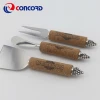 Novelty cork handle 3pcs stainless steel cheese tools for any occasion