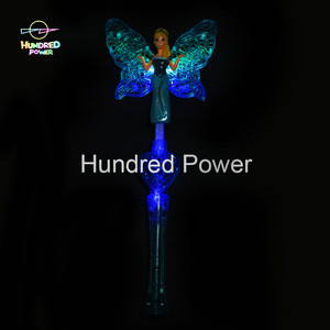 Buy Novelty Flashing Light Up Magic Optical Butterfly Wands Colorful ...