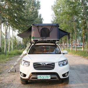 OEM factory 3-4 Person rooftop tent truck hardshell  fiberglass car roof top tent