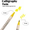 OEM Memory System Calligraphy Markers, Multicolor, 8-Pack
