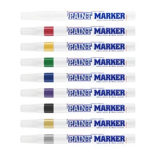Oil based opaque permanent ink fine tip paint marker