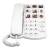 Import One key memory corded telephone with photo dialing large key caring for the elderly earpiece ringtone adjustable with hands free from China