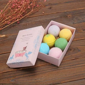 organic scented  bath salt bombs box gift  set packaging bathing bomb natural set private label