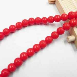 original color glass beads in round shape for accessories