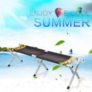 Outdoor furniture aluminum folding bench chair Matel frame good quality bench with storage bag