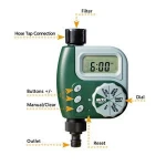Outdoor garden programmable electronic digital timer for watering the flowers,plants
