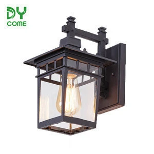 Outdoor Glass Waterproof Wall lamp Antique Outdoor Wall Lighting American Retro Balcony Aisle Wall Lamp