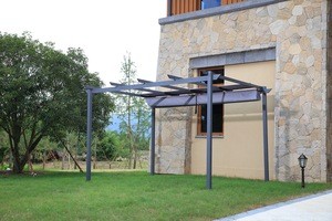 Outdoor high-quality Roof Gazebo Retractable Canopy Pergola  aluminum pergola