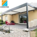Outdoor living garden waterproof aluminium pergola roof louvres