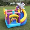 Outdoor Small Inflatable Bouncer For Kids unicorn Inflatable Bouncer With Water Slide Inflatable Bouncer