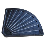 Outdoor umbrella cement stand large marble patio beach umbrella screw anchor base