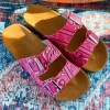 Paisley print open toe womens sandals summer beach slides slippers shoes  ladies designer sandal