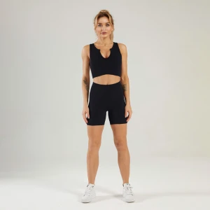 Pantalones Deportivos Fitness Shorts Set Tracksuit Gym Workout Two Piece Yoga Suit Women Sportswear Running