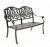 Import Patio cast aluminum outdoor bench two seat cast aluminum garden bench chair seat from China