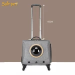Pet Carrier Dog Cat Rolling luggage Travel Wheel Luggage Bag Trolley Bags for Dogs Stroller
