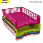 PLASTIC A4 SIZE STACKABLE OFFICE FILE TRAY  32x25x6cm (PORTRAIT)