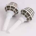Plastic Flower Sleeve Hand Holder Lace Receptacle With Mud Foam