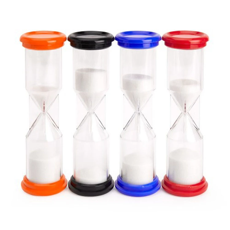 Plastic game timer 3-5 minute  hourglass sand timer