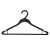 Import Plastic Women Clothes Shirt Rack Hanger with Bar and Anti-Slip on Shoulder from China
