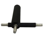 plastic+steel black color Aclas Rubber Roller Electronic Barcode scale Label Printing Scales Rubber Roller for Aclas scales