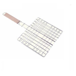 Plated Steel Hamburg Grilled Fish Clip Barbecue Net BBQ Tool For Outdoor Camping Picnic